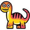 Dinosaur brontosaurus Halloween Funny
