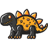 Dinosaur stegosaurus Halloween Funny