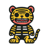 Tiger Halloween Comic Funny