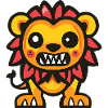 Lion Halloween Comic Funny