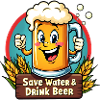 SAVE WATER DRINK BEER - Bierkrug