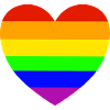 Rainbow Heart Pride Design