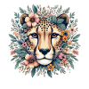 Guépard Fleurs de guépard