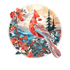 Red Cardinal Vogel