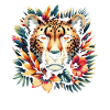 Guépard Fleurs de guépard