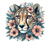 Guépard Fleurs de guépard