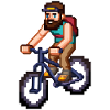 Mountain Bike Pixel Art