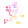 Lacrosse Player Drawing