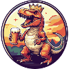 Dinosaurier T-Rex Bier Comic