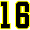 16 Number Jersey