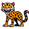 Leopard Halloween Comic Lustig