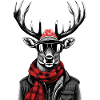 Cooler Hirsch