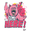 Furious Bear-Pig Fight: Come here!