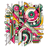 Neon Geometry — Hypergrid