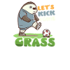 Soccer Player Kick Some Grass