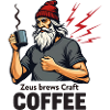 Zeus also brews craft coffee!