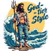 God Tier Style - Hipster Poseidon