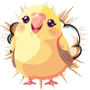 Budgie flock of birds