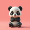 Cartoon effect panda