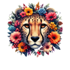 Guépard Fleurs de guépard