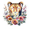 Guépard Fleurs de guépard