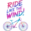 Vibrant Windsurf Bicycle Illustration