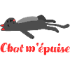 Chat m épuise humour chat
