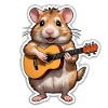 Hamster spielt Gitarre