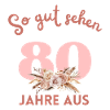 So gut sehen 80 Jahre aus! Boho, personalisierbar