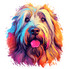 Briard Hund Motiv