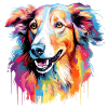 Borzoi Hund Motiv