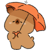 Capybara and Umbrella