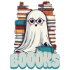 Cute Book Lover Ghost