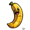 Funny Pixel Banana