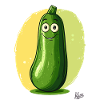 Funny, out-of-place zucchini
