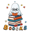 Cute Funny Book Lover Ghost