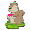 Squirrel Birthday Cake