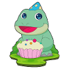 Frog Birthday Cupcake