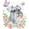 Miniature Schnauzer Mosaic art
