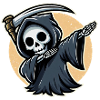 Dabbing Grim Reaper Motif effrayant