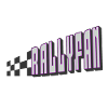 Rallyfan silver violet black