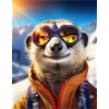 Erdmännchen im Skiurlaub