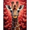Giraffe on Valentine's Day
