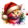 Weihnachts-Katze