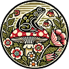 Frog and Mushroom