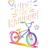 Conception vibrante de vélo arc-en-ciel