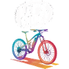 Vibrant Mountain Bike Ride Design