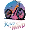 Vibrant Electric Bicycle Illustration