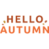 Lettering "hello autumn"