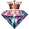 Diamant et couronne